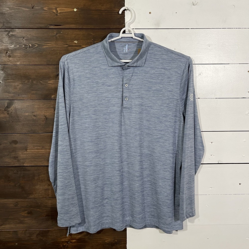 Johnnie-O Featherweight Long Sleeve Performance Polo Men's Size XL